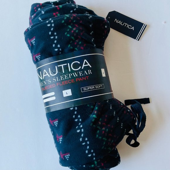 NAUTICA Men's Sueded Fleece Lounge Pant/Pajama NWT - Picture 1 of 5